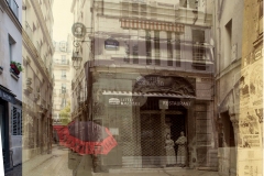 サントオポルテューヌ広場 1899 - 2019    Le Bureau des lingeres, place Saint-Opportune, 75001 Paris1899 et 2019